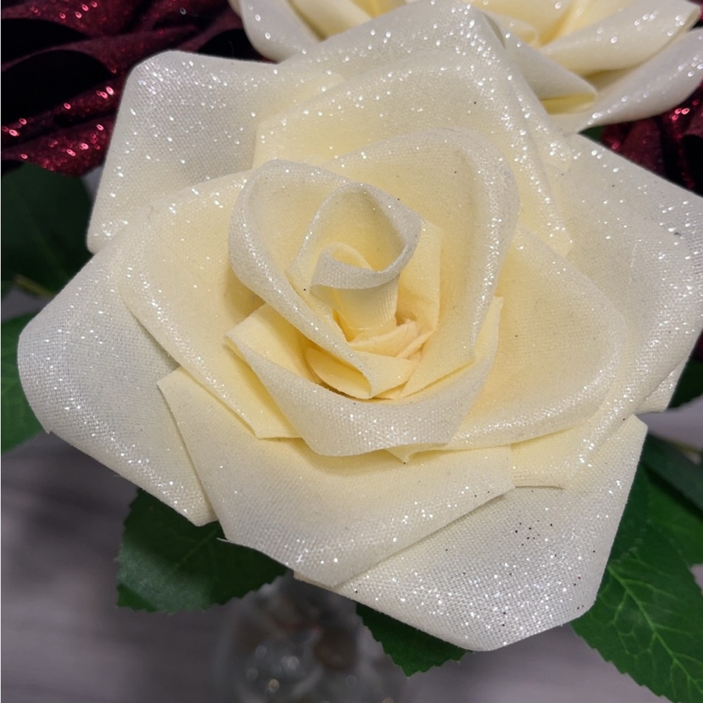 Handmade Ribbon Roses for vases - Picture 5 of 5